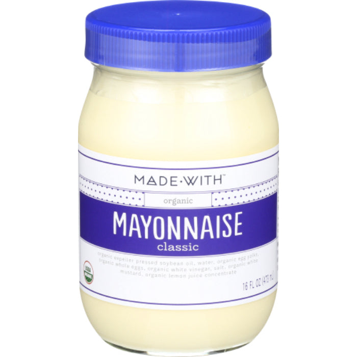 MADE WITH - ORGANIC MAYONNAISE, 16 OZ - Pack of 6