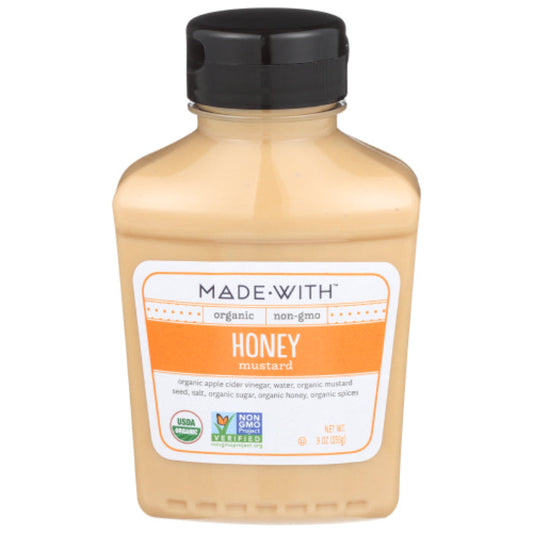 MADE WITH - ORGANIC MUSTARD HONEY, 9 OZ - Pack of 6