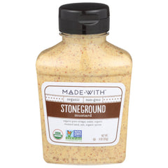 MADE WITH - ORGANIC MUSTARD STONEGROUND, 9 OZ - Pack of 6