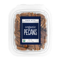 MADE WITH - ORGANIC NUT PECANS TUB, 5.5 OZ - Pack of 12