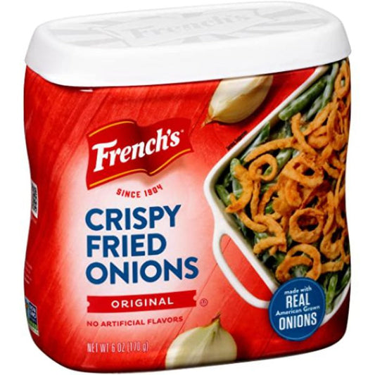 MADE WITH - CRISPY FRIED ONIONS ORIGINAL, 6 OZ - Pack of 12