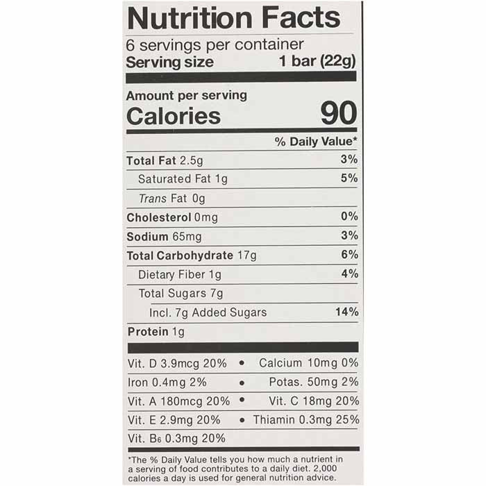 Madegood - Crispy Squares - Chocolate Chip, 4.68oz - back