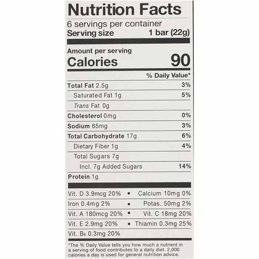 Madegood - Crispy Squares - Chocolate Chip, 4.68oz - back