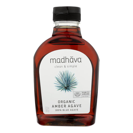 Madhava - Organic Amber 100% Blue Agave, 23.5 Oz | Pack of 6