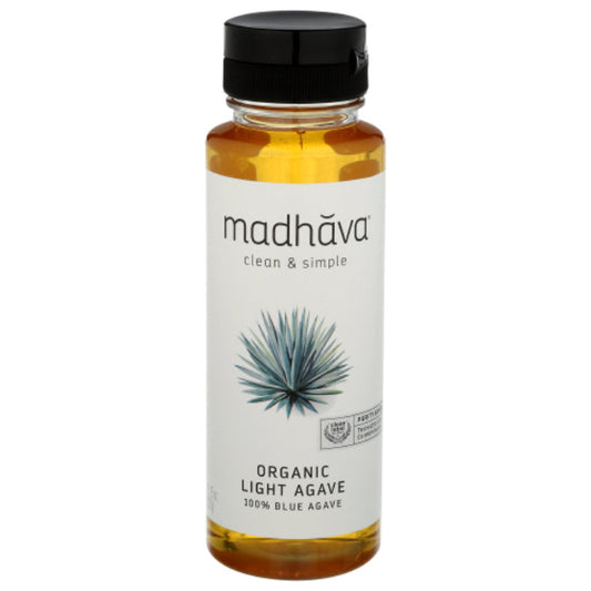 MADHAVA - ORGANIC AGAVE NECTAR LIGHT, 11.75 OZ - Pack of 6