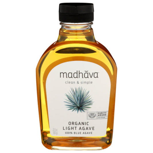 MADHAVA - ORGANIC AGAVE NECTAR LIGHT, 23.5 OZ - Pack of 6