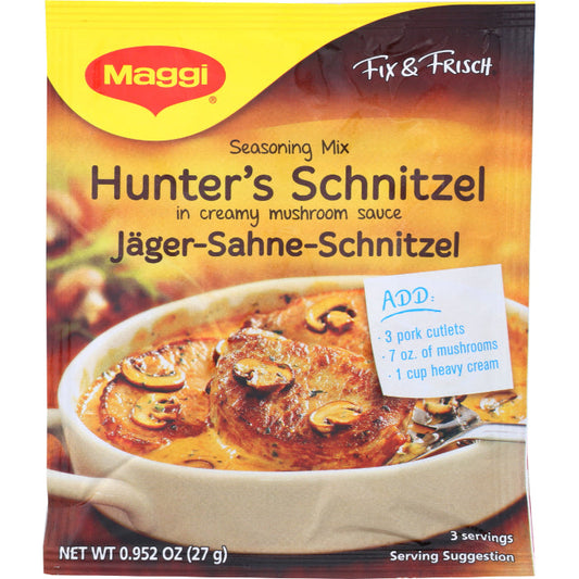 MAGGI - MIX SEASONING JAGER SCHNITZEL 0.952 OZ - Pack of 22