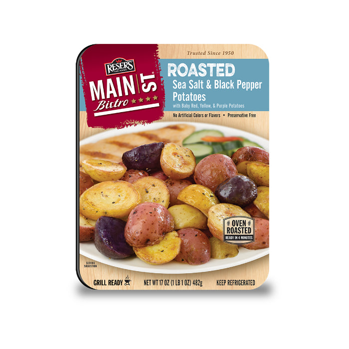 MAIN ST BISTRO POTATOES ROASTED SEA SALT & BLACK PEPPER 17 OZ - Pack of 6