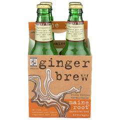 MAINE ROOT - SODA 4PK GINGER BREW SWTN 48 FO - Pack of 6