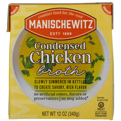 MANISCHEWITZ - CONDENSED CHICKEN BROTH, 12 Oz | Pack of 12