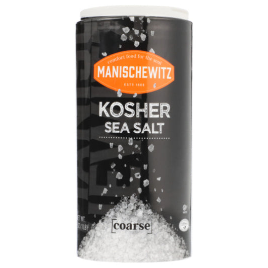 MANISCHEWITZ - KOSHER SEA SALT, 16 OZ | Pack of 12