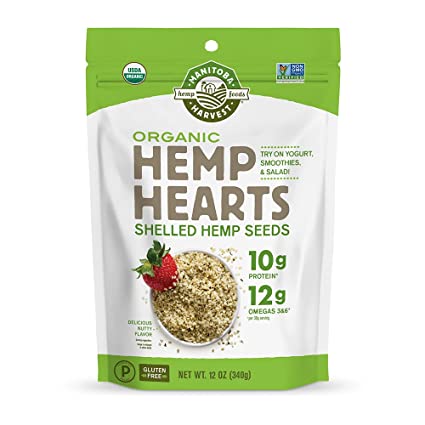 Manitoba Harvest - Organic Hemp Hearts Shelled Hemp Seeds - 12 Oz.
 | Pack of 6 - PlantX US