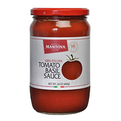 MANTOVA - TOMATO BASIL SAUCE, 24 OZ | Pack of 6