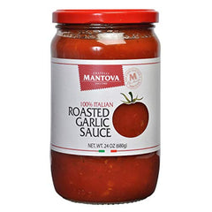 MANTOVA - ROASTED GARLIC SAUCE, 24 OZ | Pack of 6