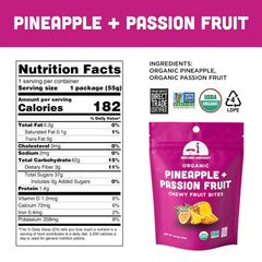 Manvuno Harvest - Pineapple Passionfruit Fruit Bites, 1.76 Oz | Pack of 8