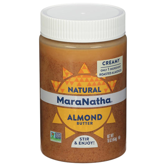 MaraNatha - Roasted Creamy Almond Butter No Salt, 16 Oz | Pack of 6