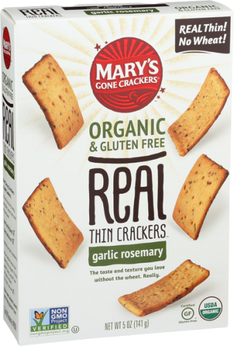 Mary's Gone Crackers - Garlic Rosemary Crackers, 5oz
 | Pack of 6 - PlantX US