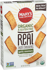 Mary's Gone Crackers - Garlic Rosemary Crackers, 5oz
 | Pack of 6 - PlantX US