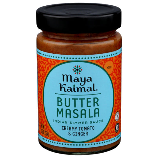 MAYA KAIMAL - INDIAN SIMMER SAUCE BUTTER MASALA, 12.5 OZ | Pack of 6