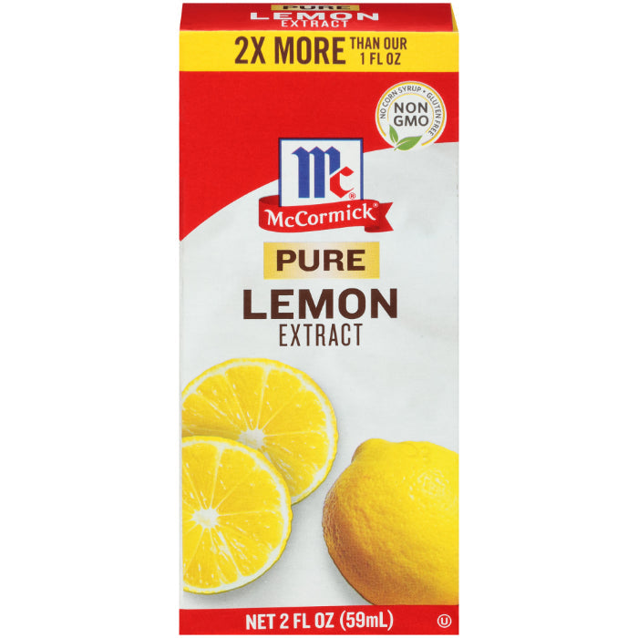 MC CORMICK - LEMON EXTRACT PURE 2 OZ - Pack of 6