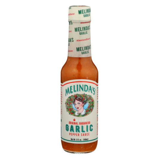 MELINDAS SAUCE HOT GARLIC 5 OZ - Pack of 12