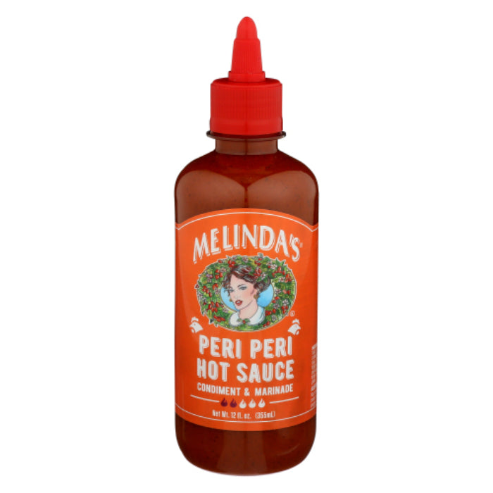 MELINDAS SAUCE HOT PERI PERI 12 OZ - Pack of 6