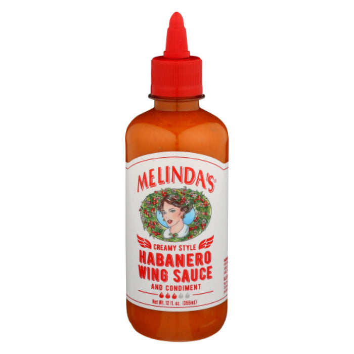 MELINDAS SAUCE WING HABANERO CREAM 12 OZ - Pack of 6