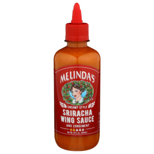 MELINDAS SAUCE WING SRIRACHA CREAM 12 OZ - Pack of 6