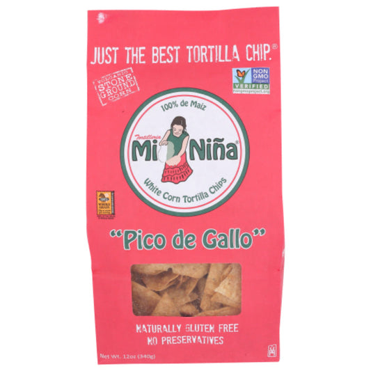 MI NINA CHIPS TORTILLA PICO D GAL 12 OZ - Pack of 9