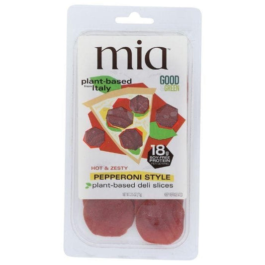 Mia - Pepperoni Plant-Based Deli Slices, 2.5oz