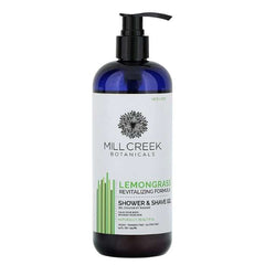 Mill Creek Botanicals - Shower & Shave Gel Lemongrass, 14 fl oz - front