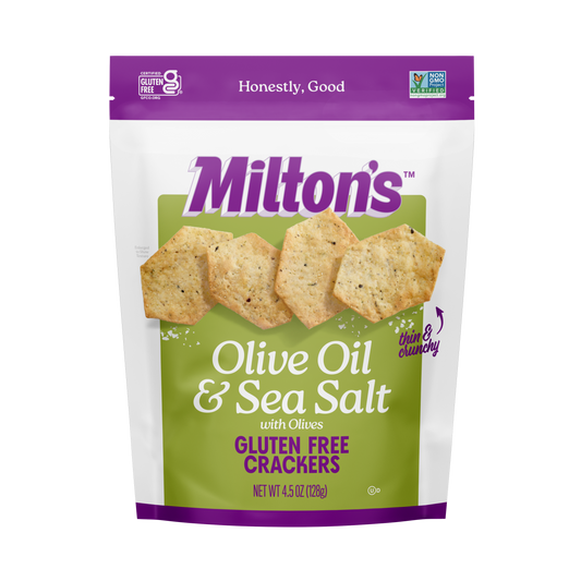 MILTONS - Olive Oil & Sea Salt Crackers 4.5OZ ( Pack of 12)