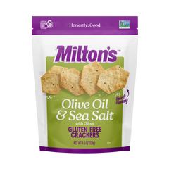 MILTONS - Olive Oil & Sea Salt Crackers 4.5OZ ( Pack of 12)