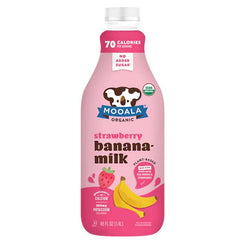 Mooala - Bananamilik Strawberry, 48fo  Pack of 6