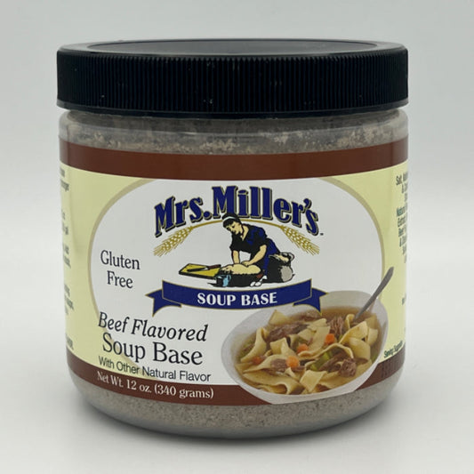 MRS MILLERS SOUP BEEF FLAVORED BASE 12 OZ - Pack of 6