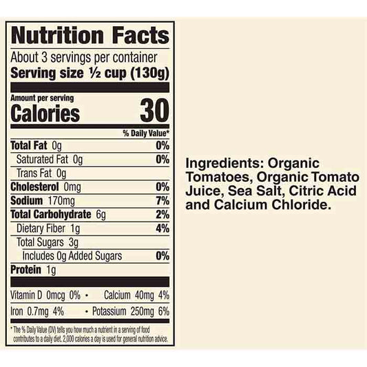 Muir Glen - Organic Diced Tomatoes, 14.5oz - Back