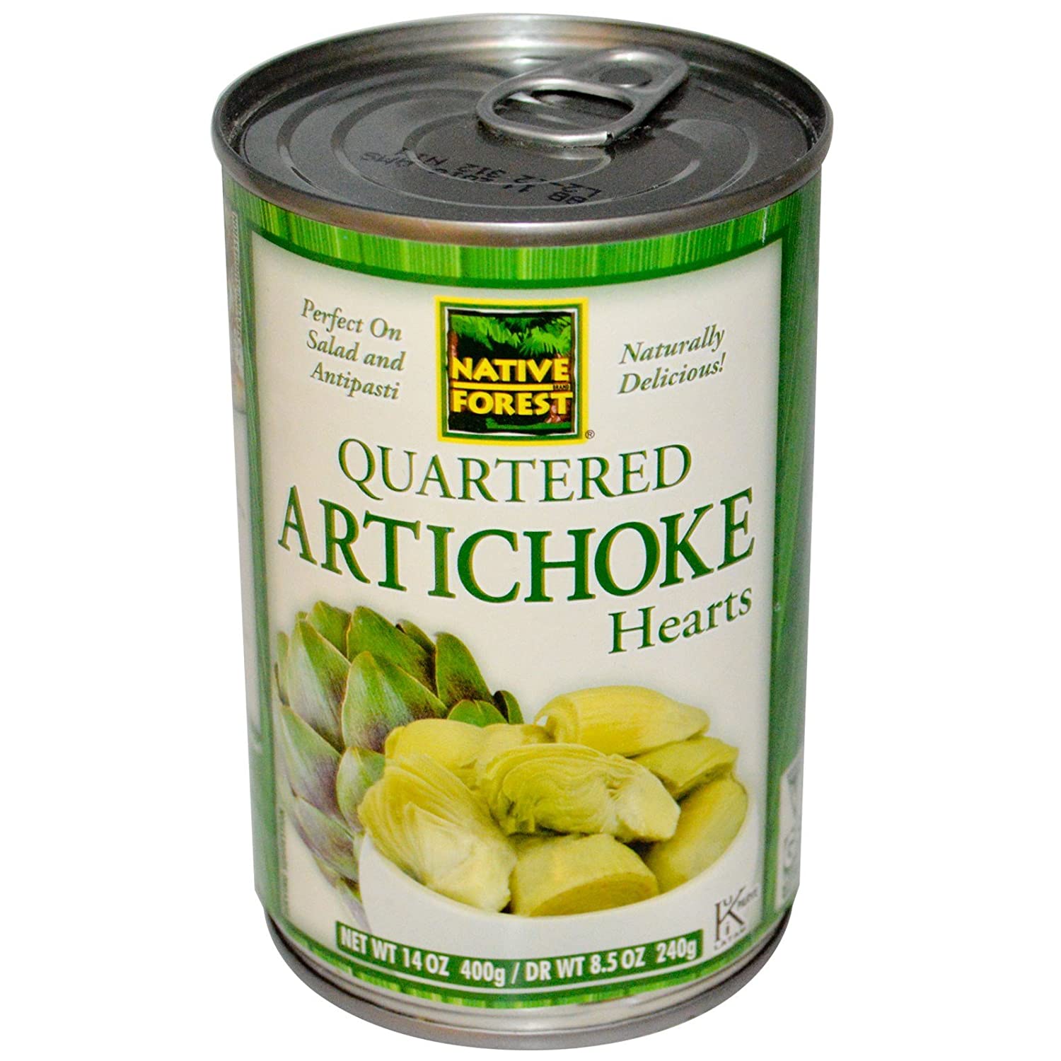 NATIVE FOREST Quartered Artichoke Hearts, 14 OZ
 | Pack of 6 - PlantX US