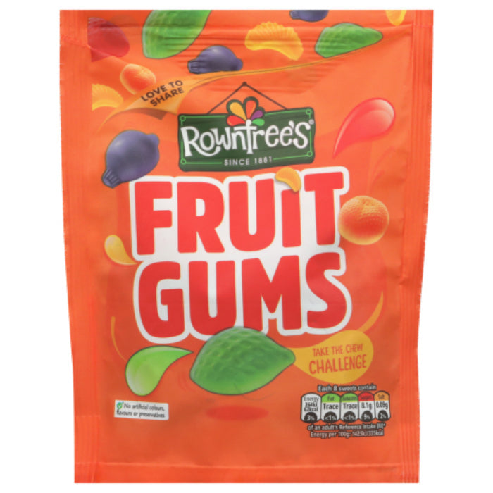 Nestle Candy Fruit Gums Pouch, 5.3 oz - Pack Of 10