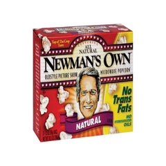NEWMANS OWN POPCORN MICROWAVE REG 10.5 OZ - Pack of 12