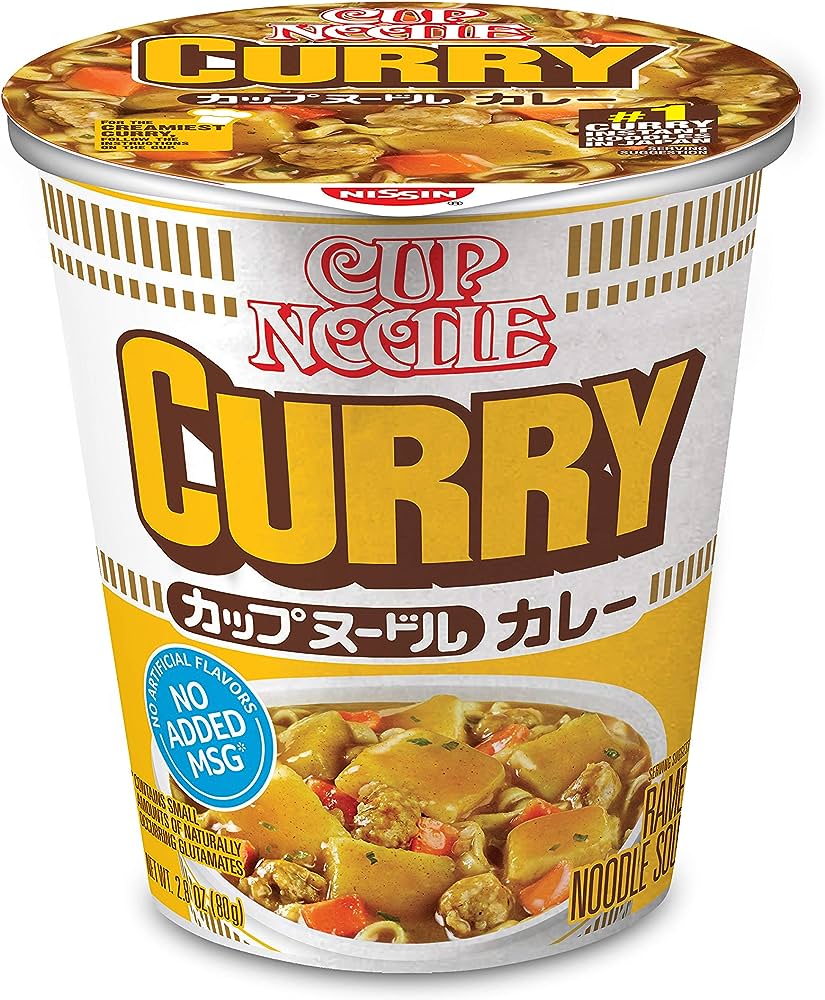 NISSIN NOODLES CURRY 2.82 OZ - Pack of 6