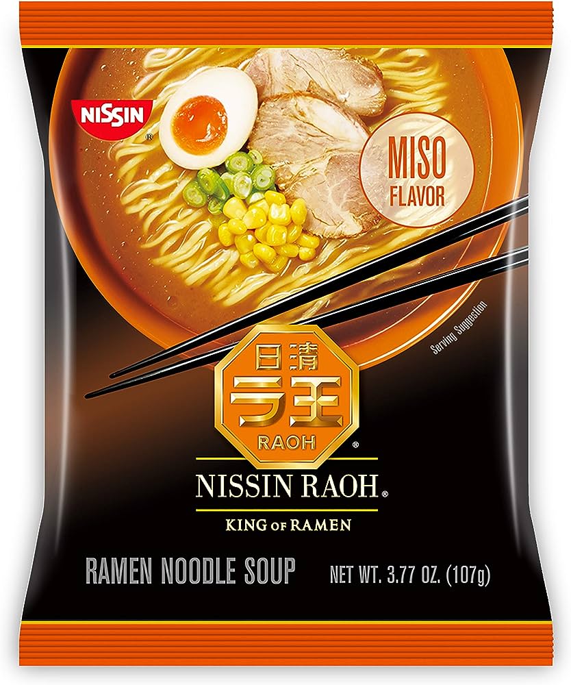 NISSIN SOUP RAOH UMAMI MISO 3.77 OZ - Pack of 6