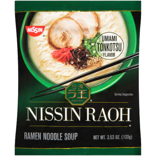 NISSIN SOUP RAOH UMAMI TONKOTSU 3.77 OZ - Pack of 6