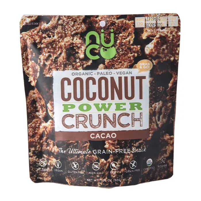 NUCO - CACAO COCONUT POWER CRUNCH, 30GM - Pack of 6