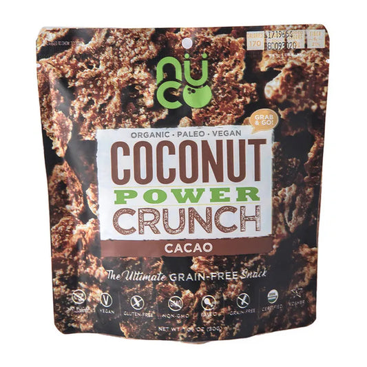 NUCO - CACAO COCONUT POWER CRUNCH, 30GM - Pack of 6