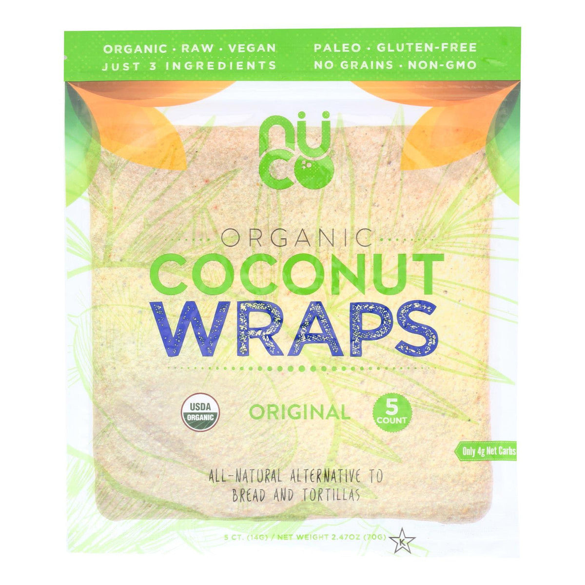 NUCO - WRAP CCNUT TURMERIC ORG 2.47 OZ - Pack of 12