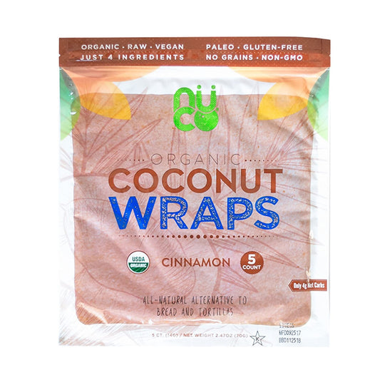 NUCO, Organic Coconut Wraps, Cinnamon, 5 Wraps
 | Pack of 12 - PlantX US