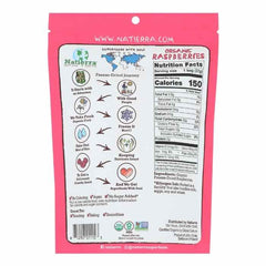 Natierra - Organic Freeze-Dried Fruit - Raspberries back