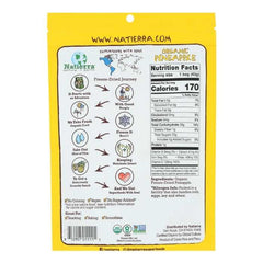 Natierra - Organic Freeze-Dried Fruit - Pineaaple back