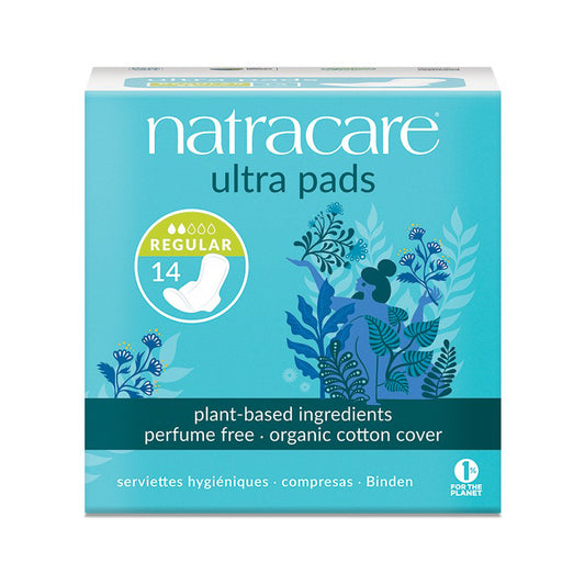 Natracare - Natural Ultra Pads with Wings Regular, 14 Ea