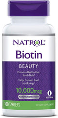 Natrol - Biotin Beauty 10000mcg Tablets - 100ct